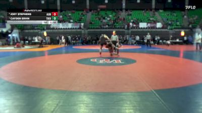 7A 190 lbs 5th Place Match - Cayden Ervin, Tuscaloosa County vs Joey Stephens, Albertville