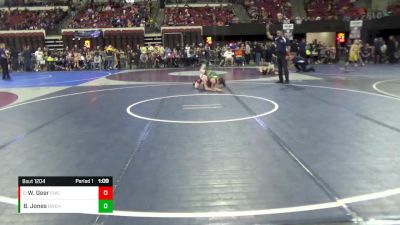 89 lbs Champ. Round 1 - Walter Geer, Cody Wrestling Club vs Brenner Jones, Bearcats Wrestling Club Helena