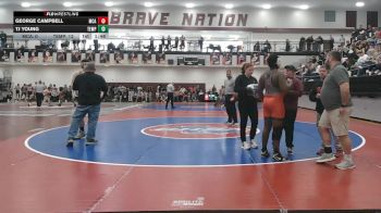 215 lbs Quarters & 1st Wb (16 Team) - George Campbell, McIntosh County Academy vs TJ Young, Temple