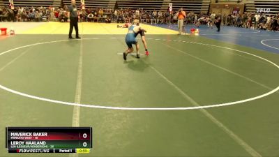 105 lbs Cons. Semi - LeRoy Haaland, LSH (LeSueur/Henderson) vs Maverick Baker, Mankato West