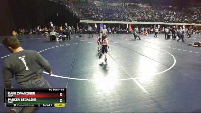 53 lbs Cons. Semi - Dake Zwanziger, Iowa vs Parker Begalske, Iowa