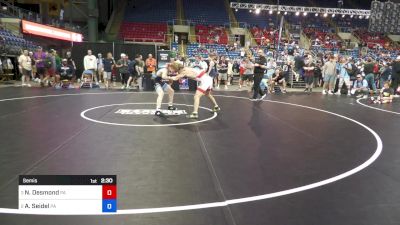 126 lbs Semis - Nathan Desmond, PA vs Aaron Seidel, PA