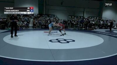 74 kg Champ. Rd Of 64 - Bas Diaz, Jackrabbit Wrestling Club vs David Burchett, Black Fox Wrestling Academy