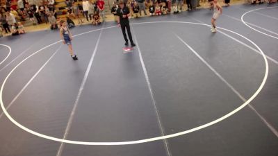 80 lbs Quarters - Tyler Swanson, Scott West Panthers vs Cael Buttell, Wrestling Brotherhood