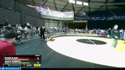 70 lbs Cons. Round 4 - Ryder Bland, Hoquiam Jr. Grizzly Wrestling Club vs Brody Roberts, Enumclaw Yellow Jackets Wrestling Club