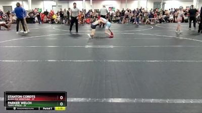 100 lbs Round 1 (8 Team) - Stanton Cordts, Black Fox Wrestling vs Parker Welch, Terps Xpress