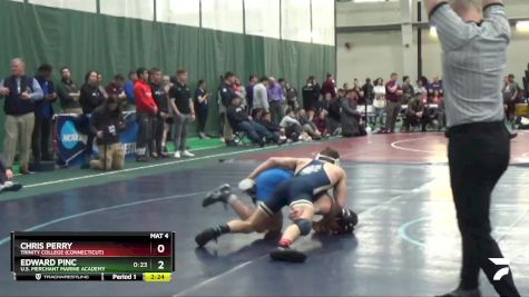 149 lbs Champ. Round 1 - Chris Perry, Trinity College (Connecticut) vs Edward Pinc, U.S. Merchant Marine Academy