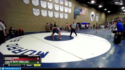 170 lbs Champ. Round 1 - Carlos Ricky Orellana, Lompoc vs Lucian Garza, Farmersville