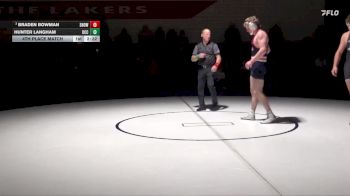 197 lbs 4th Place Match - Braden Bowman, Snow vs Hunter Langham, Umpqua Community College