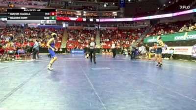 3A-132 lbs Cons. Round 3 - Soren Kelsall, Pleasant Valley vs Hayden Hutt, Waukee Northwest