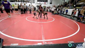 58 lbs Consi Of 4 - Boston Marzett, Pin-King All Stars vs Chett Bruner, Tahlequah Wrestling Club