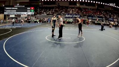 D 2 157 lbs Champ. Round 2 - Aiden Babin, Kenner Discovery Health Science vs Brock Gross, Belle Chasse