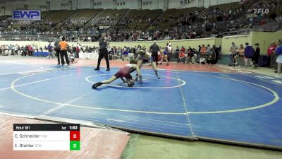 108 lbs Round Of 16 - Caleb Schneider, Yukon vs Eli Stahler, Stillwater