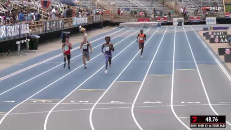 Youth Boys' 400m, Semi-Finals 14 - Age 15-16