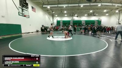 175 lbs Cons. Round 3 - Ashdon Eagleroad, Riverton vs Logan Bauers, Green River