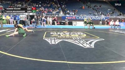 Girls-140 lbs Cons. Round 3 - Kaycie Moldenhauer, Atlanta (Girls) vs Jasmine Walker, Algonac (Girls)