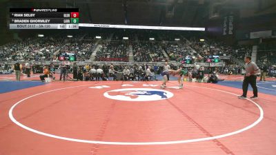 3A-120 lbs Quarterfinal - Braden Ghormley, Lander Valley vs Rian Selby, Glenrock