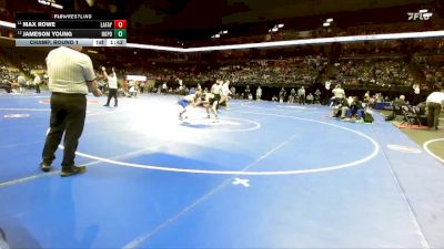 106 Class 4 lbs Champ. Round 1 - Max Rowe, Lafayette (Wildwood) vs Jameson Young, North Point