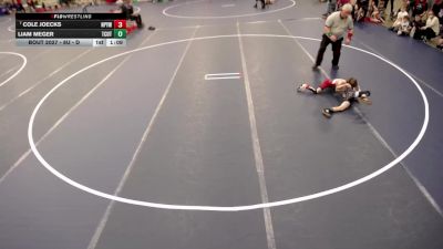 8U - D Champ. Round 1 - Cole Joecks, NRHEG Panther Youth Wrestling Club vs Liam Meger, Tri-City United Titans