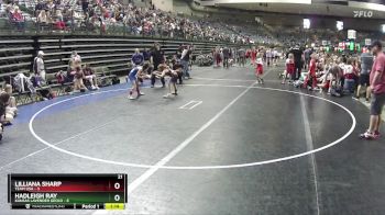 65 lbs Round 2 (4 Team) - Hadleigh Ray, Kansas Lavender Gecko vs Lilliana Sharp, Team USA