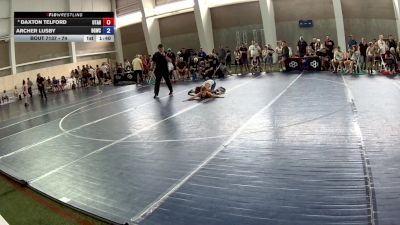 74 lbs Cons. Round 3 - Daxton Telford, Utah vs Archer Lusby, Big Game Wrestling Club MT