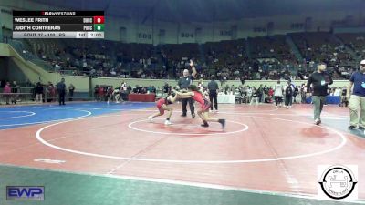 100 lbs Quarterfinal - Weslee Frith, Duncan Lady Demons vs Judith Contreras, Ponca City LadyCat Wrestling