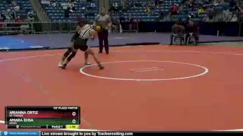 101 lbs 1st Place Match - Arianna Ortiz, KC-Turner vs Amara Ehsa, Derby