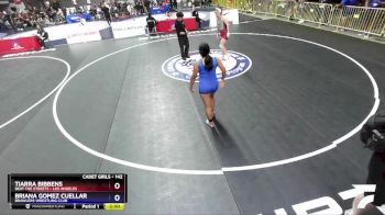 142 lbs Round 3 - Tiarra Bibbens, Beat The Streets - Los Angeles vs Briana Gomez Cuellar, Brawlers Wrestling Club