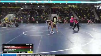 105 lbs Semifinal - Bree Swenson, Vinton-Shellsburg vs Hannah Davis, Council Bluffs Abraham Lincoln