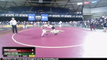 98 lbs Cons. Round 4 - Chance Mattox, Scrap Yard Garage Wrestling vs Brock Zappey, South Kitsap Wrestling Club