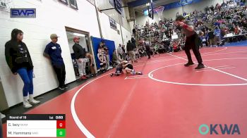 46 lbs Round Of 16 - Carsen Lacy, Miami vs Moxin Hammans, Warner Eagles Youth Wrestling