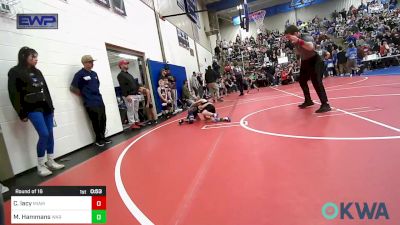 46 lbs Round Of 16 - Carsen Lacy, Miami vs Moxin Hammans, Warner Eagles Youth Wrestling