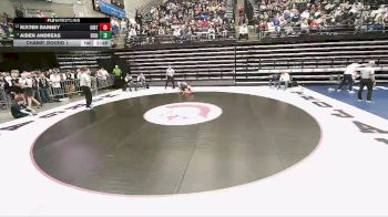 4A 138 lbs Champ. Round 1 - Kixten Barney, Uintah vs Aiden Andreas, Desert Hills