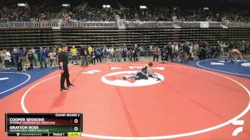 97 lbs Quarterfinal - Cooper Sessions, Wyoming Underground Wrestling vs Grayson Boss, Jackson Hole Wrestling Club