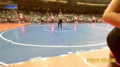 54 lbs Round Of 16 - Tyanna Evans, Orchard South WC vs Tess Passmore, Chase County Wrestling Club