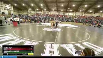 105 lbs Quarterfinal - Kyra Pay, Juab vs Adriana A. Gomez, Basha