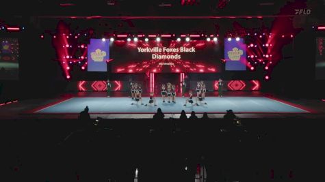 Yorkville Foxes Black Diamonds [2025 Show Cheer 1 - Mitey Mite - Medium B] 2025 Pop Warner National Cheer & Dance Championship