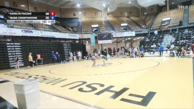 110 lbs Semifinal - Katelyn Faczak, Adams State vs Mana Chanthasone, Chadron State