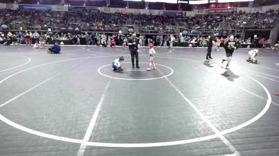 46 lbs Quarterfinal - Hudson Swartz, Webb City Youth Wrestling vs Caleb De Los Reyes, Kansas Young Guns