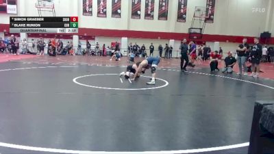 141 lbs Quarterfinal - Blake Runion, Corban University vs Simon Graeber, Southern Oregon