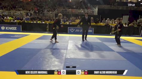 Sway Alexis Moorehead vs Neve Celeste Marshall 2025 Pan Kids Jiu-Jitsu IBJJF Championship