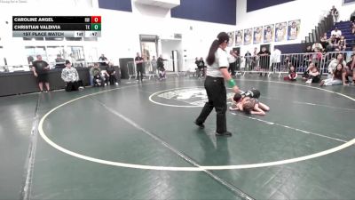 54 lbs 1st Place Match - Caroline Angel, Reign WC vs Christian Valdivia, Total Kaos