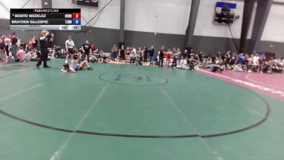 14U Boys Festival FS FS - 105 lbs Semis - Benito Medelez, Hermiston Wrestling vs Brayden Gillespie, Tahoma Jr. Bears Wrestling Club