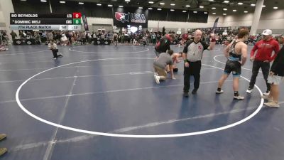 165 lbs 7th Place Match - Dominic Meli, Chatfield Wrestling Club vs Bo Reynolds, Alabama Takedown Academy