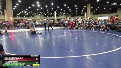 85 lbs Quarterfinal - Maksim Crain, Seymour Youth Wrestling Club vs Jon-Reggie Daigle, Predator Wrestling