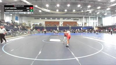 125 lbs Champ. Round 1 - Cameron Hinchcliff, Oneonta State vs Wyatt Gentzel, Cortland