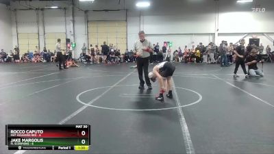 80 lbs Round 7 (8 Team) - Jake Margolis, FL Scorpions vs Rocco Caputo, Mat Assassins Red