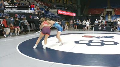 135 lbs Semis - Emma Bacon, Pennsylvania vs Chloe Wehry, Minnesota