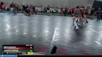 185 lbs Champ. Round 2 - Cannon Cavazos, Delaware Hayes High School vs Bryce Keckley, West Jefferson High School