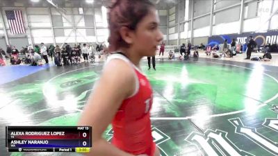 50 lbs Cons. Round 1 - Alexa Rodriguez Lopez, TX vs Ashley Naranjo, WA